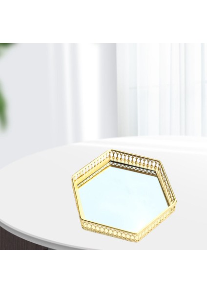 Ayna Takı Tepsi Parfüm Makyaj Depolama Tutucu (Yurt Dışından) fırsatları