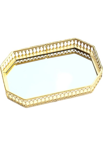 Ayna Takı Tepsi Parfüm Makyaj Depolama Tutucu (Yurt Dışından)