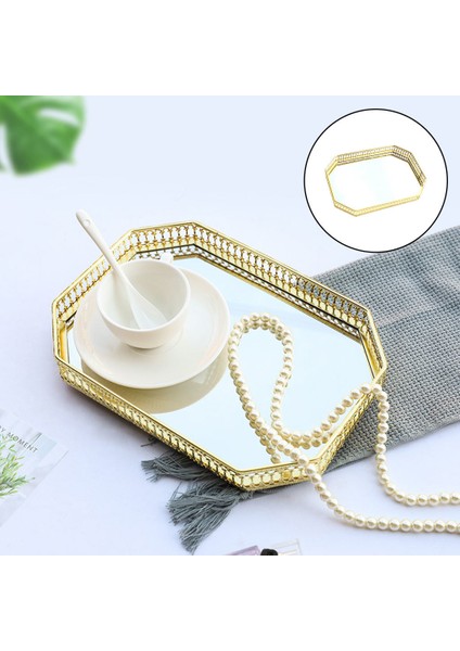 Ayna Takı Tepsi Parfüm Makyaj Depolama Tutucu (Yurt Dışından) fırsatları