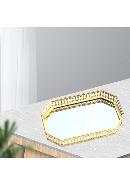 Ayna Takı Tepsi Parfüm Makyaj Depolama Tutucu (Yurt Dışından) indirimleri