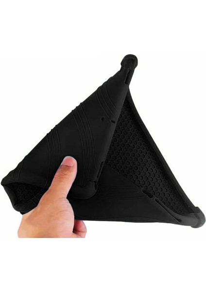 iPad Air 2 Standlı Silikon Kılıf - Siyah indirimleri