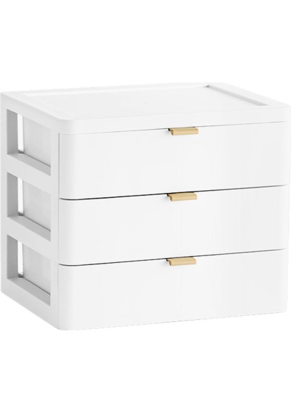 Çok Fonksiyonlu Ofis Masaüstü Çekmece Plastik Istiflenebilir Saklama Kutusu (Yurt Dışından)