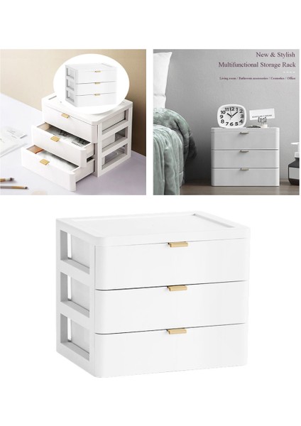 Çok Fonksiyonlu Ofis Masaüstü Çekmece Plastik Istiflenebilir Saklama Kutusu (Yurt Dışından) modelleri