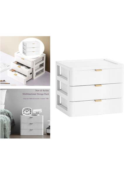 Çok Fonksiyonlu Ofis Masaüstü Çekmece Plastik Istiflenebilir Saklama Kutusu (Yurt Dışından) fırsatları