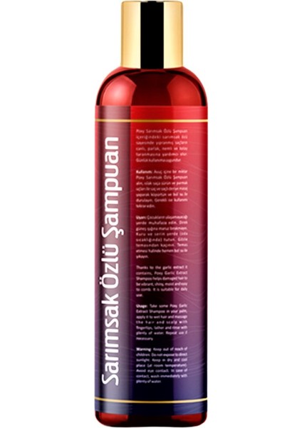 Kapalı Saçlar Özel Sarımsak Özlü Şampuan 400 ml
