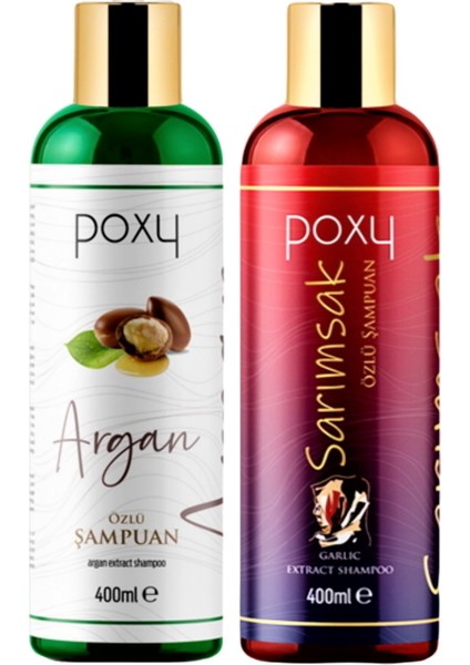 Kapalı Saçlar Özel Sarımsak Özlü Şampuan 400 ml Tüm Saçlar Için Argan Özlü Şampuan 400 ml