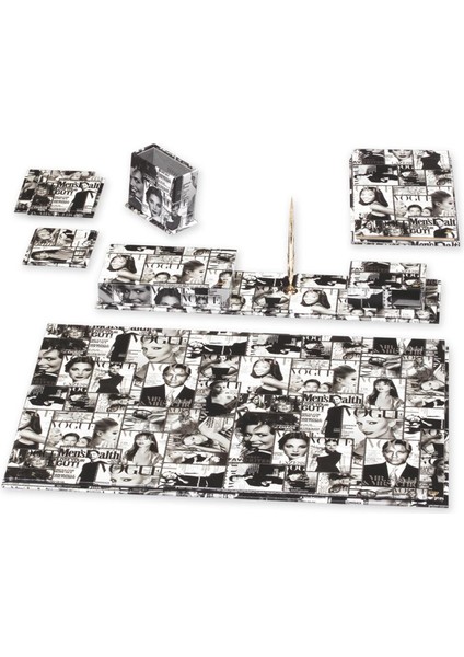 6950-338 Multicolor Vogue Suni Deri Sümen Takımı