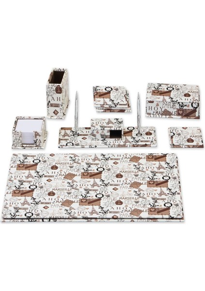 7550-383 Multicolor Marseille Suni Deri Sümen Takımı