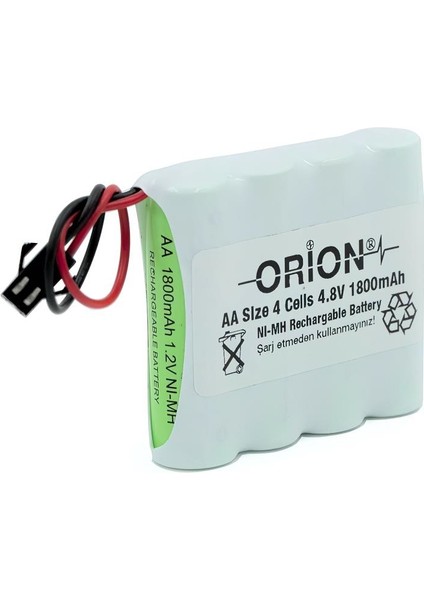 Aa 4.8V 1800MAH Kablo ve Konnektörlü Şarjlı Pil