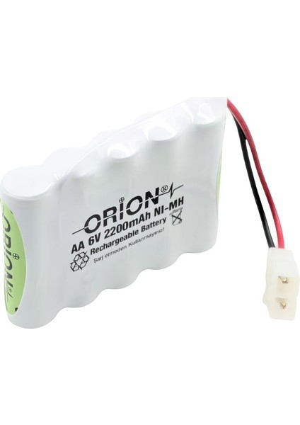 Aa 6V 2200MAH Kablo ve Tamiya Soketli Şarjlı Pil