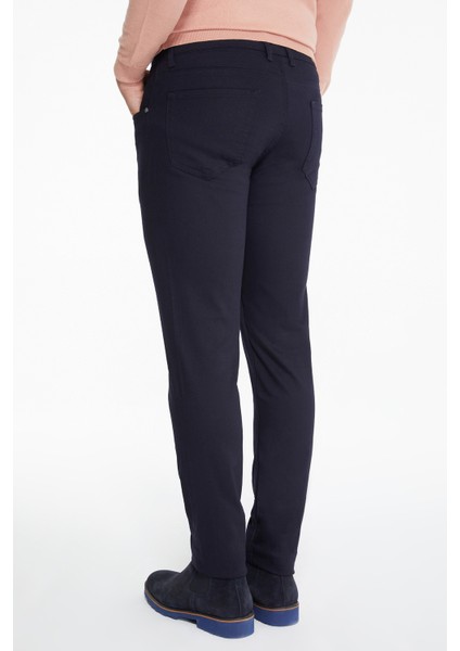 Erkek Lacivert Slim Fit Spor Pantolon fırsatları
