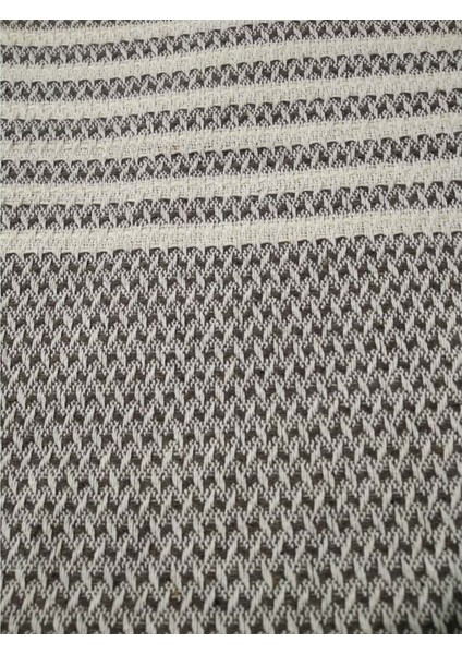 Pamuklu Kaymaz Hasır Dokuma Kolları Örten Koltuk Örtüsü Maxi Takım (3+3+1+1)-K.kahve fiyatları