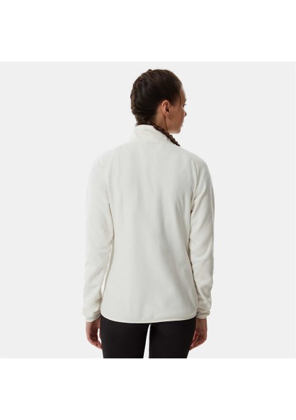 100 Glacier 1/4 Zip Kadın Bej Polar Sweatshirt fiyatları