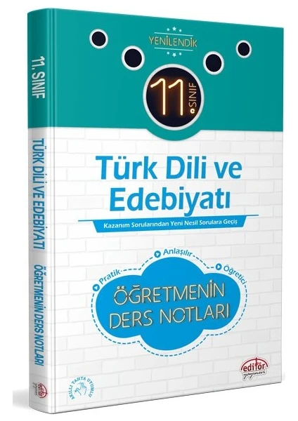 Editör Yayınları 11. Sınıf Türk Dili ve Edebiyatı Öğretmenin Ders Notları