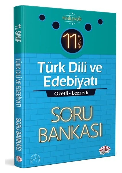 Editör Yayınları 11. Sınıf Türk Dili ve Edebiyatı Özetli Lezzetli Soru Bankası