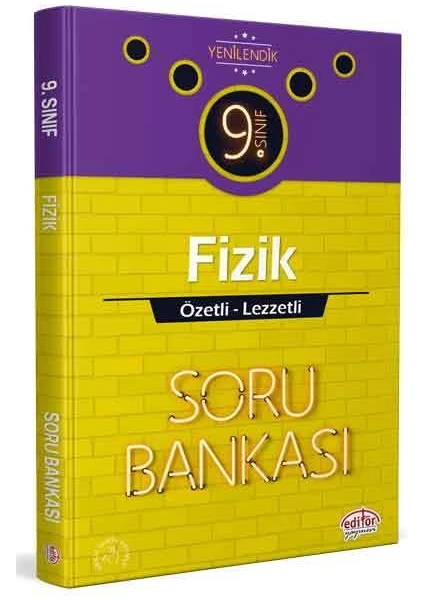 Editör Yayınları 9. Sınıf Fizik Özetli Lezzetli Soru Bankası