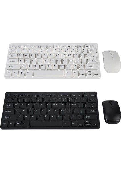 PL-395 Mini Kablosuz Q Klavye Mouse Set -Beyaz modelleri