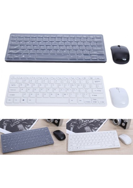 PL-395 Mini Kablosuz Q Klavye Mouse Set -Beyaz fırsatları