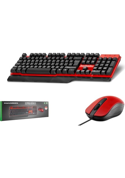 HD861K USB Gaming Oyuncu Q Klavye Mouse -Red