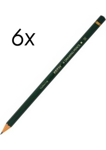 4B Dereceli Resim Kalemi 6'lı