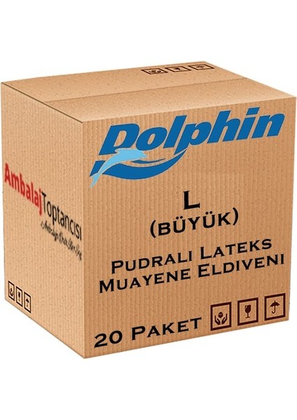 Lateks Eldiven Pudralı - Büyük (L) -2000'LI