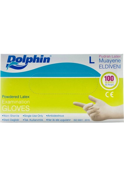 Lateks Eldiven Pudralı - Büyük (L) -2000'LI modelleri