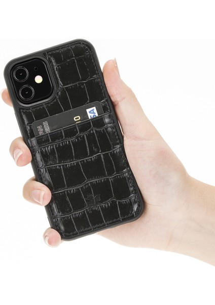 Apple iPhone 12 Mini Capri Deri Kartlıklı Telefon Kılıfı fırsatları