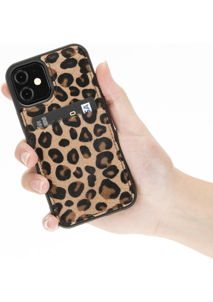 Apple iPhone 12 Mini Capri Deri Kartlıklı Telefon Kılıfı