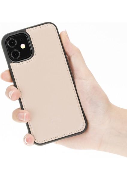 Apple iPhone 12 Mini Lucca Açık Pembe Deri Telefon Kılıfı indirimleri