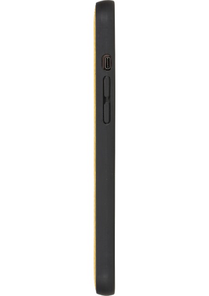 Apple iPhone 12 Mini Lucca Sarı Deri Telefon Kılıfı