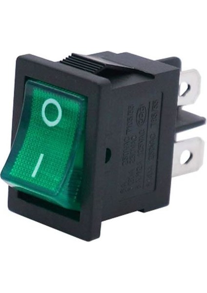 Rl3-4 On-Off Yeşil Işıklı Anahtar 4-Pin Kcd1