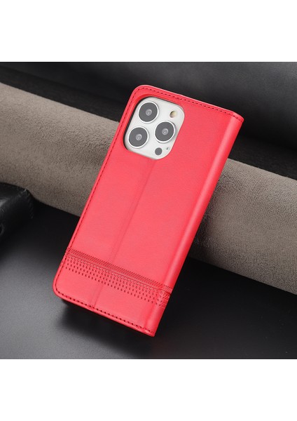 iPhone 13 Pro Max Flip Cüzdan Manyetik Tpu Standlı Kapaklı Hot Pink (Yurt Dışından)