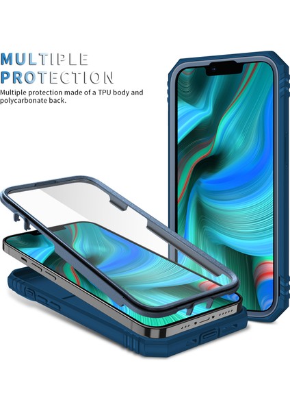 iPhone 13 Pro Slayt Lens Kapağı Kart Yuvası Halkalı Standlı Kılıf Mavi (Yurt Dışından) modelleri