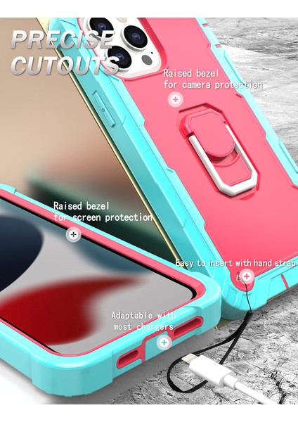 iPhone 13 Pro Max Standlılı Kılıf Kapaklı (Yurt Dışından)