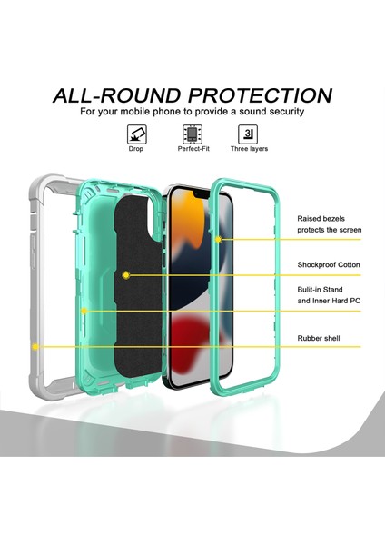 iPhone 13 Pro Max Standlılı Kılıf Kapaklı (Yurt Dışından)