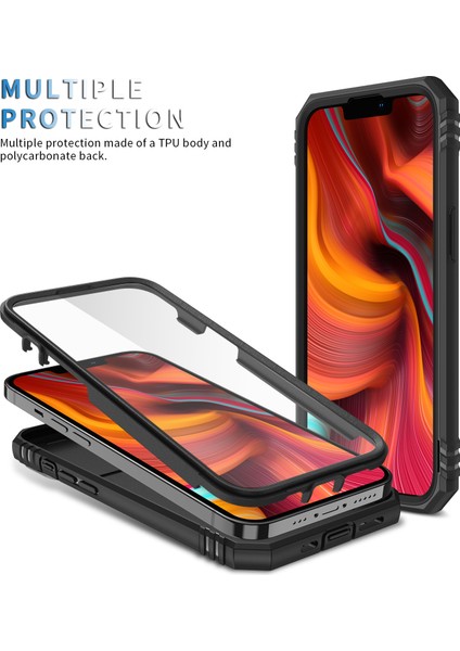 iPhone 13 Slayt Lens Kapağı Kart Yuvası Halkalı Standlı Kılıf (Yurt Dışından)