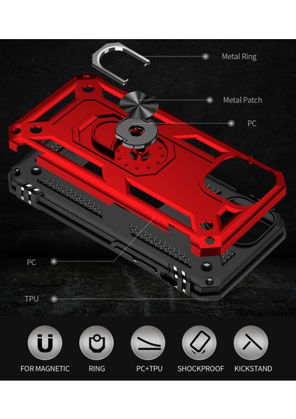 iPhone 13 Çift Katmanlı Drop Korumalı Kılıf (Yurt Dışından) modelleri