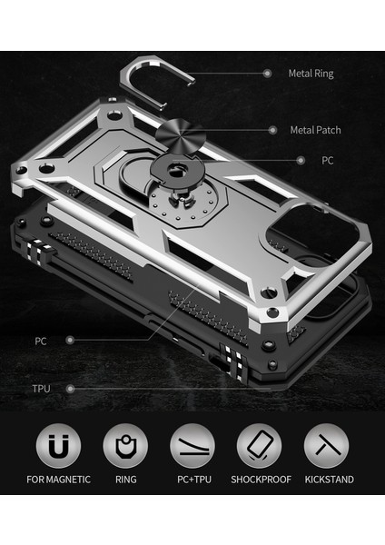 iPhone 13 Çift Katmanlı Drop Korumalı Kılıf (Yurt Dışından) modelleri