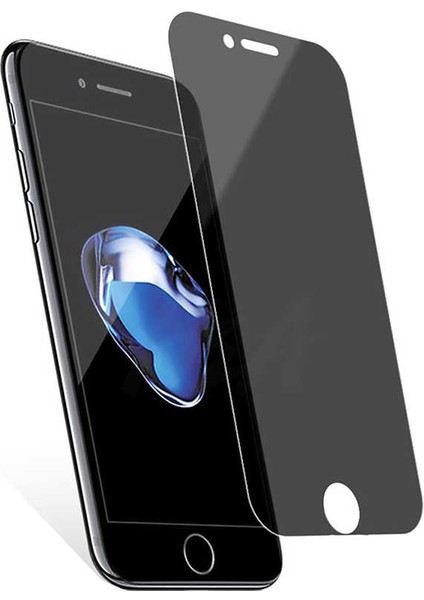 - iPhone 8 Plus - Ekran Koruyucu Kor Privacy Hayalet Cam Ekran Koruyucu - Siyah