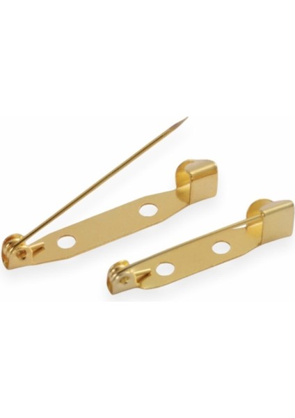 25 Adet 2cm Altın Sarısı / Gold Renk Metal Broş Iğnesi fiyatları