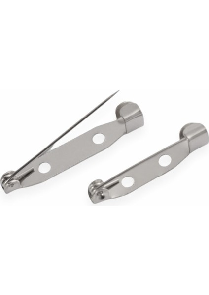25 Adet 2cm Nikel / Gümüş Renk Metal Broş Iğnesi fiyatları