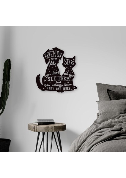 Kedi ve Köpek Home Duvar Panosu