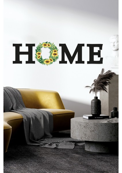 Sarı Çiçekli Home Duvar Panosu