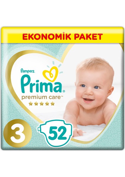 Premium Care Ekonomik Paket Midi 3 Numara 52'li