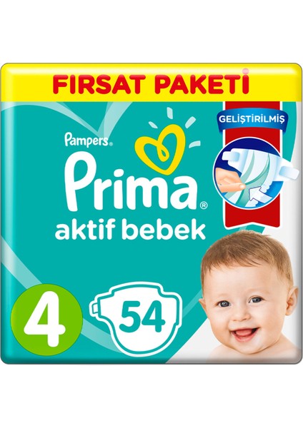 Aktif Bebek Fırsat Paketi Maxi 4 No 54'lü