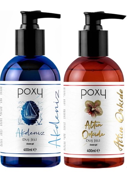 Akdeniz Duş Jeli 400 ml & Altın Orkide Duş Jeli 400 ml