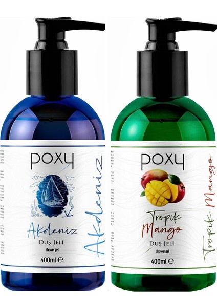 Akdeniz Duş Jeli 400 ml & Tropik Mango Duş Jeli 400 ml