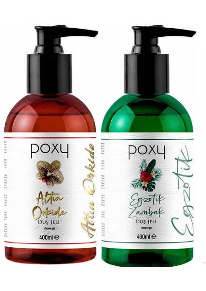 Altın Orkide Duş Jeli 400 ml & Egzotik Zambak Duş Jeli 400 ml