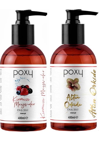 Altın Orkide Duş Jeli 400 ml & Kırmızı Meyveler Duş Jeli 400 ml