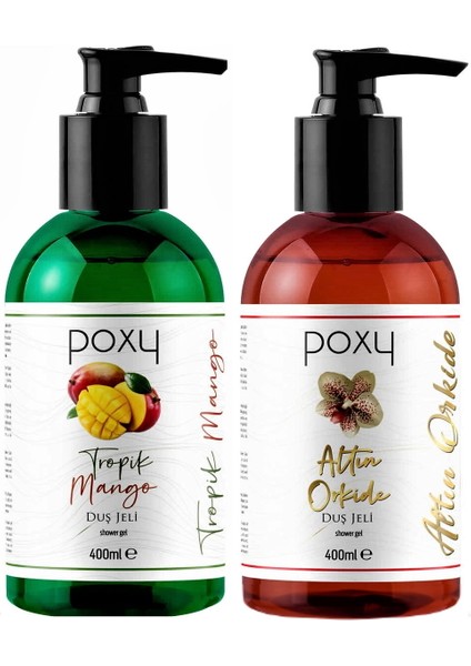 Altın Orkide Duş Jeli 400 ml & Tropik Mango Duş Jeli 400 ml